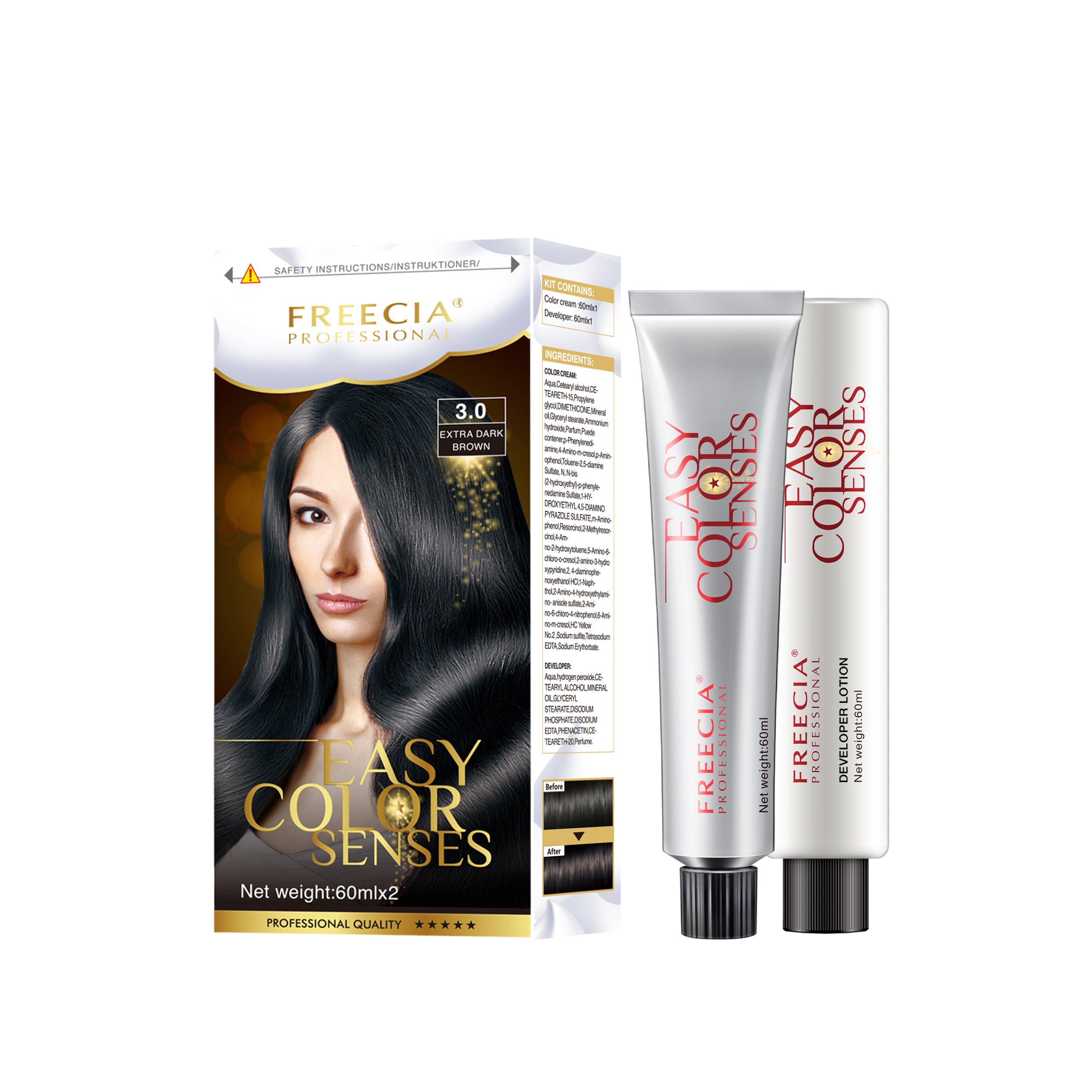 Easy Color Kit Gold Blonde 7/33 | Freecia